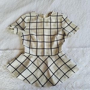 NWOT Ever New Melbourne Checker Doll Top Revolve